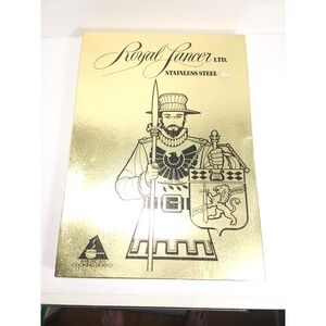 Vintage Royal Lancer Stainless Steel Knife Set in Original Box